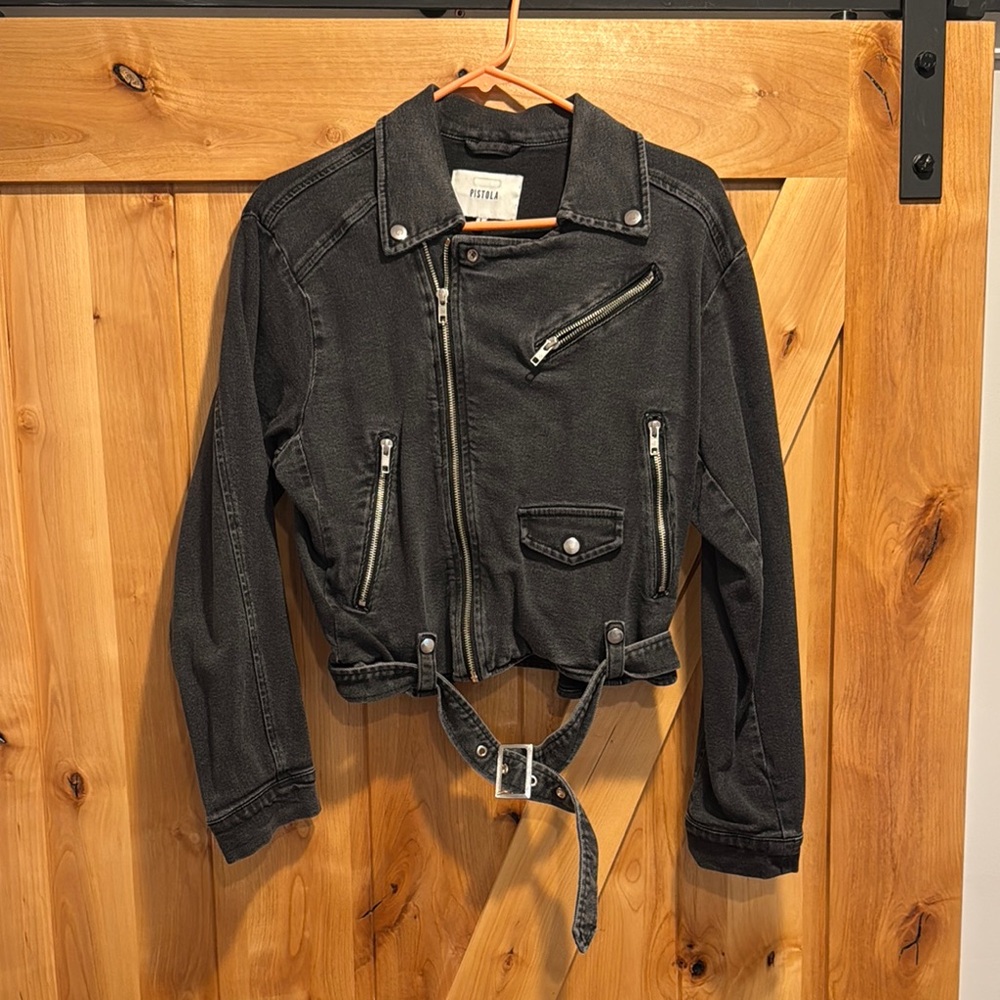 Pistola Black Jean Jacket